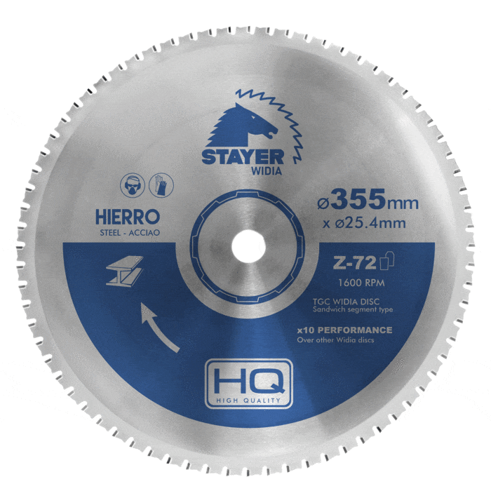 Tronçonneuse sur bâti ø 355mm - TD 355 B - "1.2507" stayer-benelux